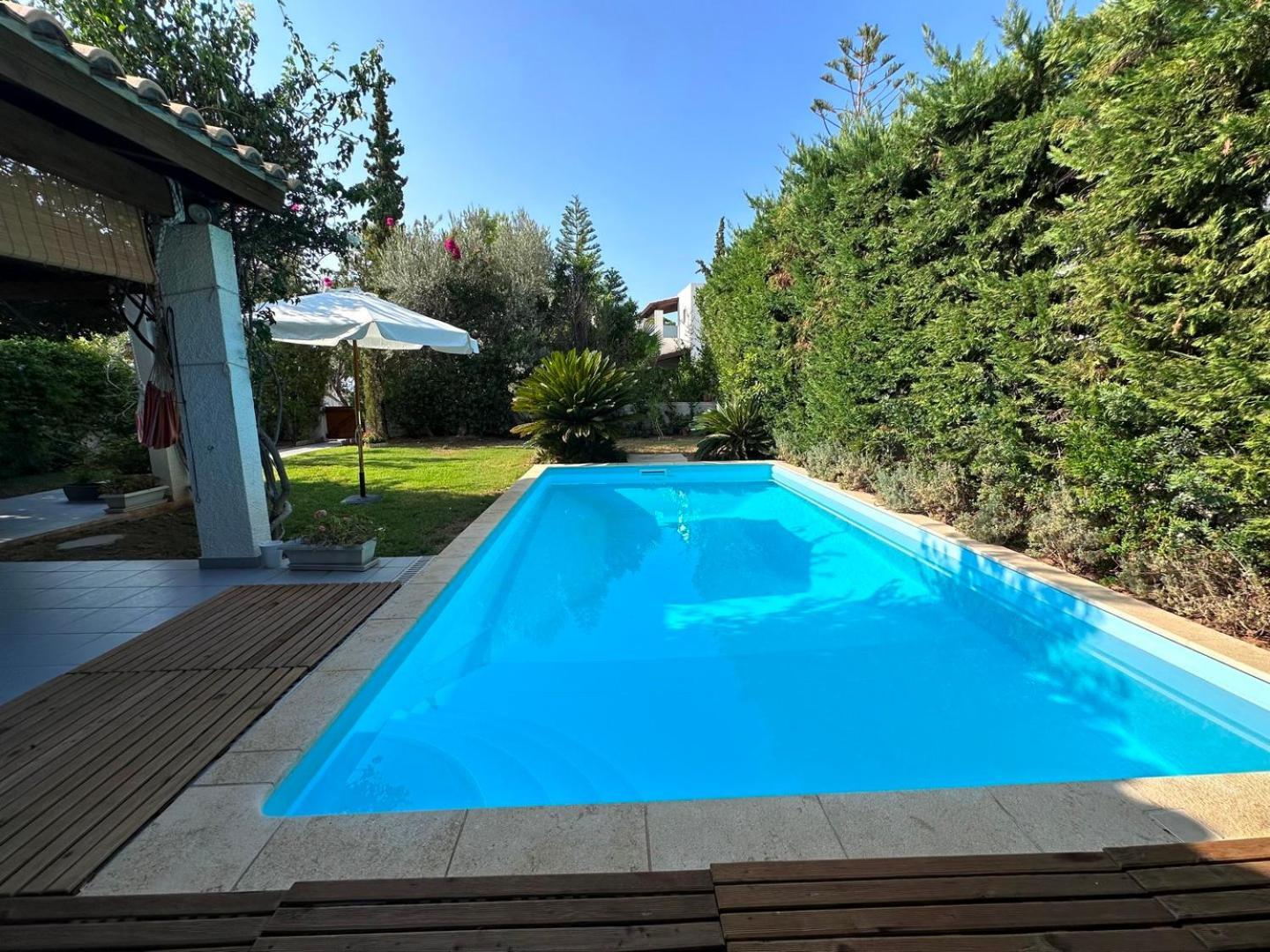 Villa Amy With A Pool In Porto Hydra By Goutos Properties Thermisía Exteriér fotografie
